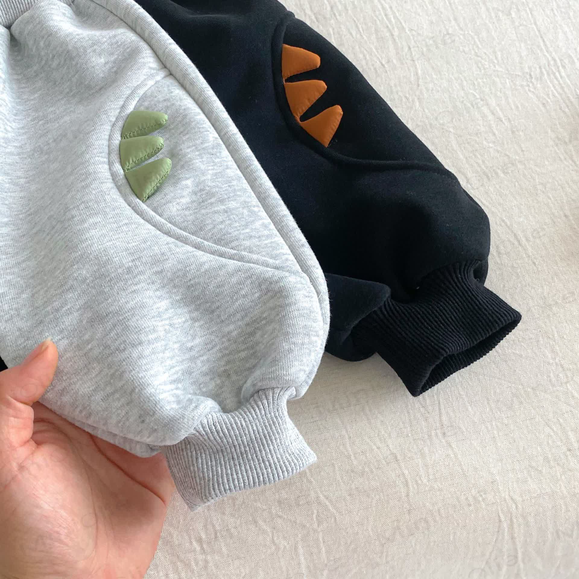 DINOSAURベビー 幼児 男の子 フリース裏地 トップス＆パンツ - image 14