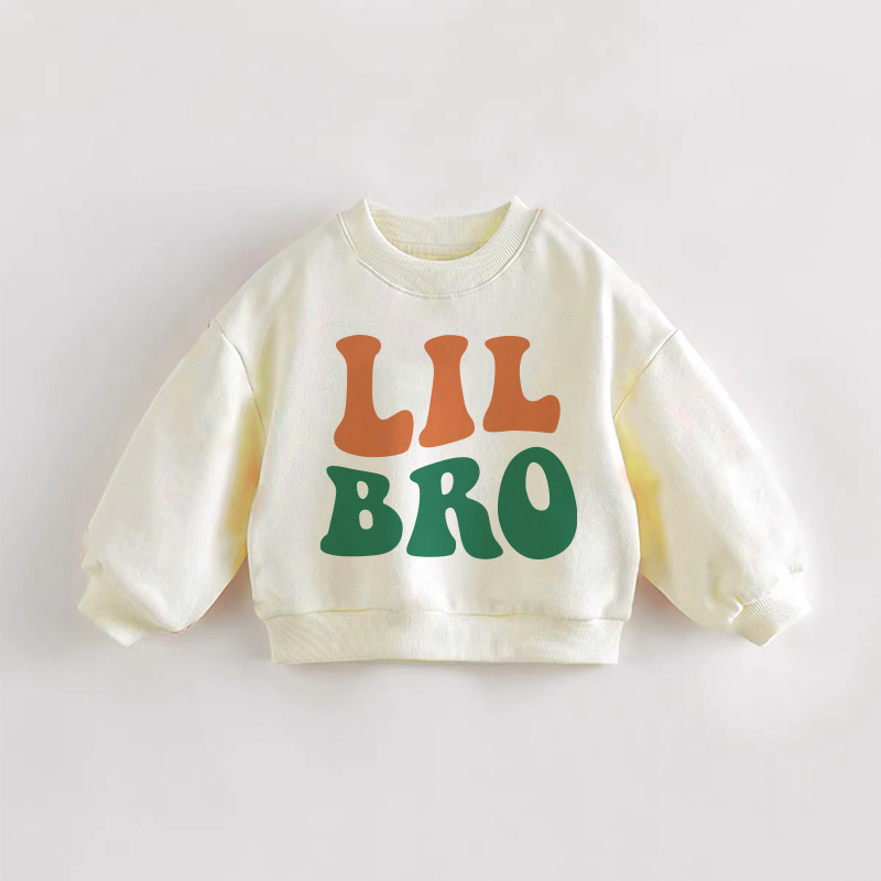 LIL BROベビー幼児用クリームスウェットシャツ - クリーム - 3～5歳 - image 1
