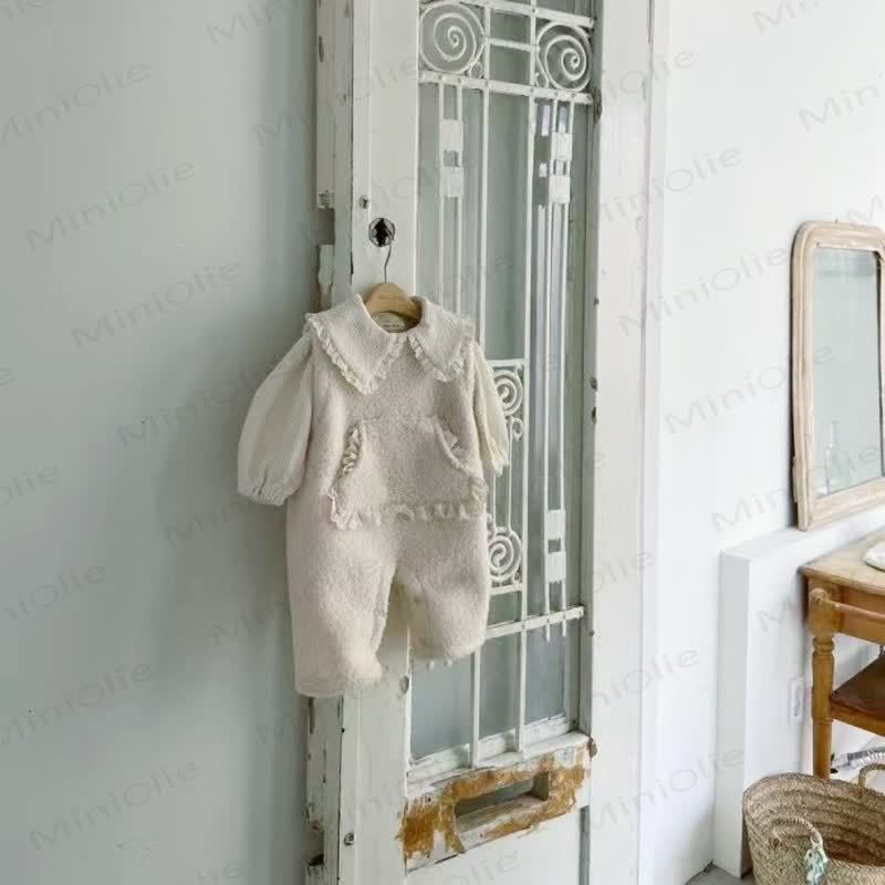 ベビーガールズフリースレースオーバーオール - image 4