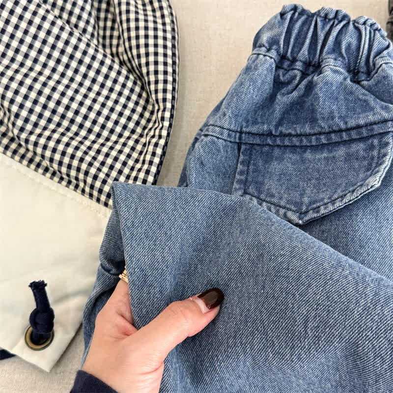 幼児用ウォッシュドデニムルーズパンツ - image 12