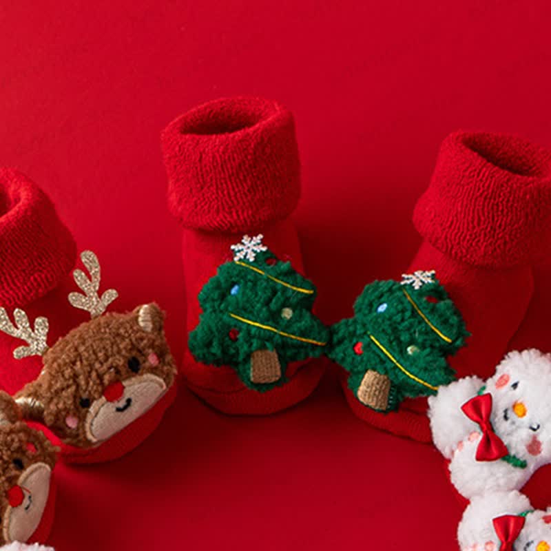 ベビー幼児用フリース裏地クリスマスソックス - image 12