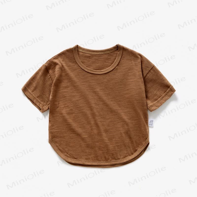 ベビー・幼児用無地サマーTシャツ - 茶色 - 4～5歳 - image 5