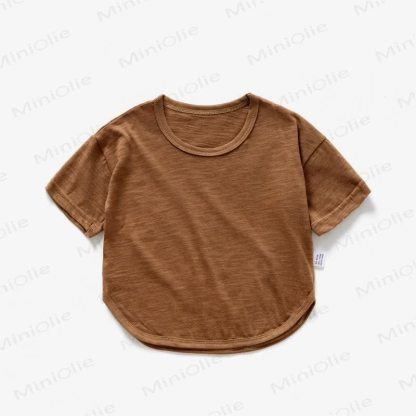 ベビー・幼児用無地サマーTシャツ - 茶色 - 4～5歳 - image 5