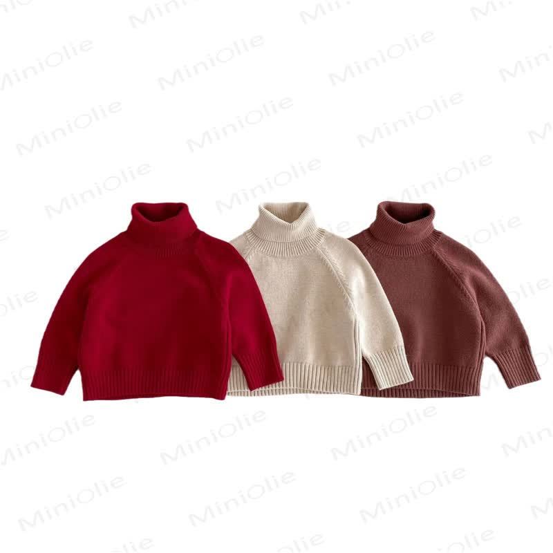 キッズニット無地セーター - image 3