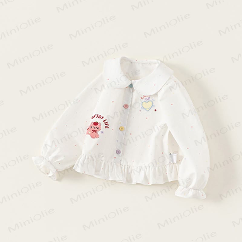 幼児用女の子用スターベスト/ホワイトシャツ/ブルージーンズ - image 10