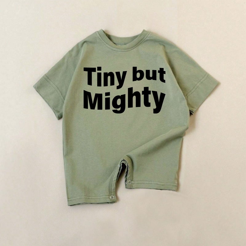 TINY BUT MIGHTYベビーグリーンロンパース - 緑 - 18～24ヶ月 - image 1