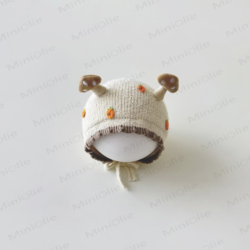 ベビーマッシュルーム、ニンジン、イチゴ、ラブリーボンネット - ベージュキャロット - 8ヶ月～3歳 - image 8