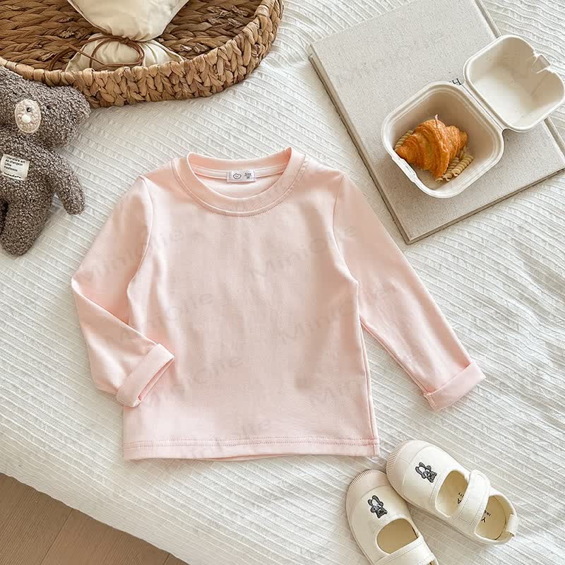 キッズ用無地ベースレイヤーソフトTシャツ - ピンク - 12歳 - image 16