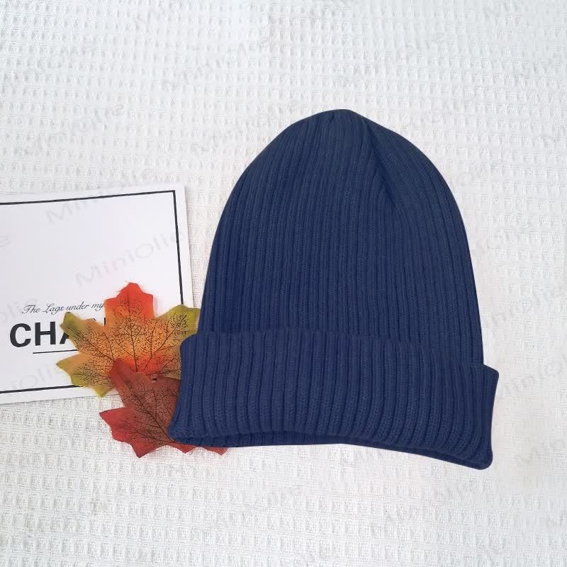 ベビー用無地シンプルニットビーニー - 海軍 - 12～24ヶ月 - image 12