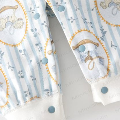 ベビーカートゥーン馬ストライプロンパース - image 6