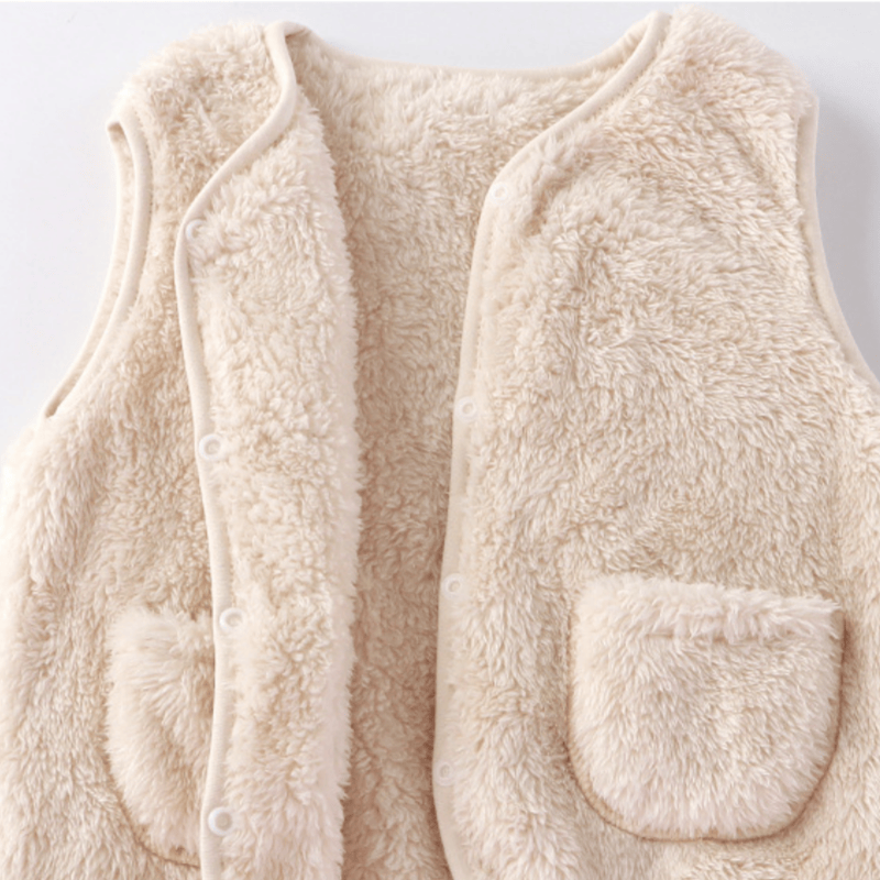 ベビー幼児用無地フリースベストジャケット - image 7