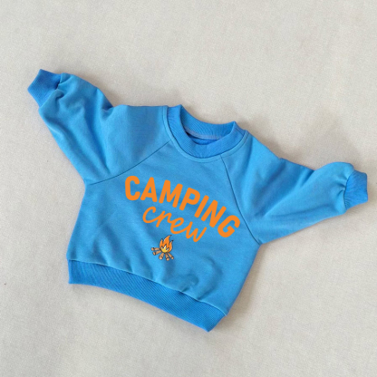CAMPING CREW幼児用ブルースウェットシャツ - 青 - 3～5歳 - image 1