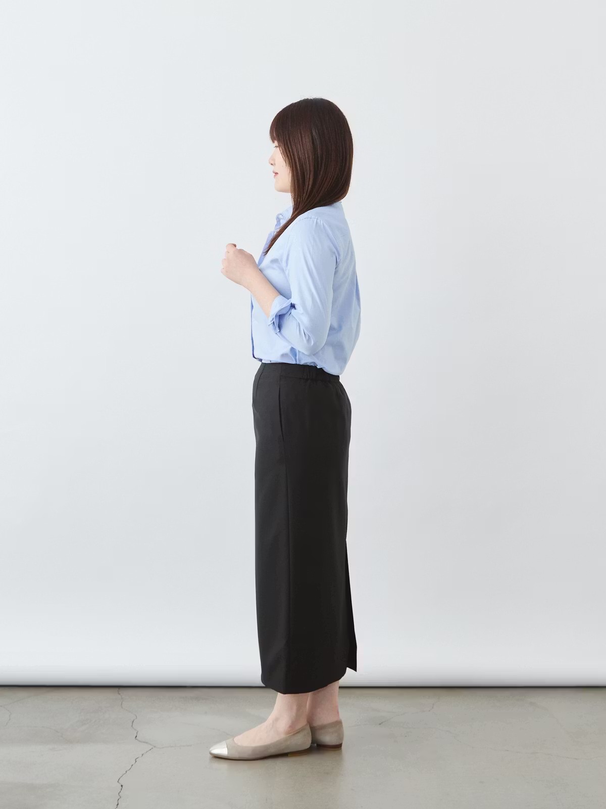 上質イージーストレートスカート