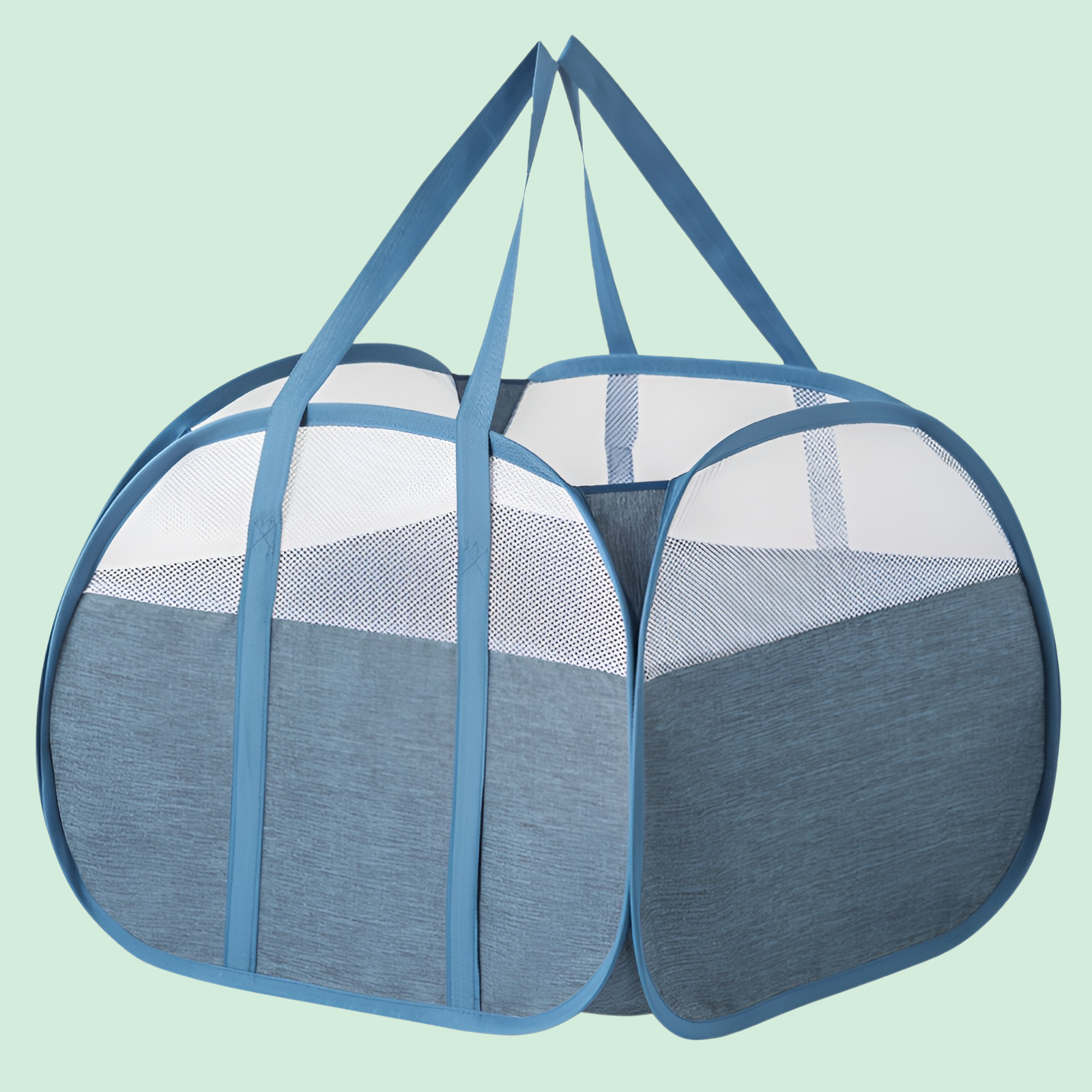 접이식 세탁 바구니 두꺼운 옥스포드 천 세탁 바구니