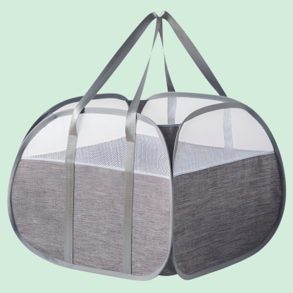 접이식 세탁 바구니 두꺼운 옥스포드 천 세탁 바구니