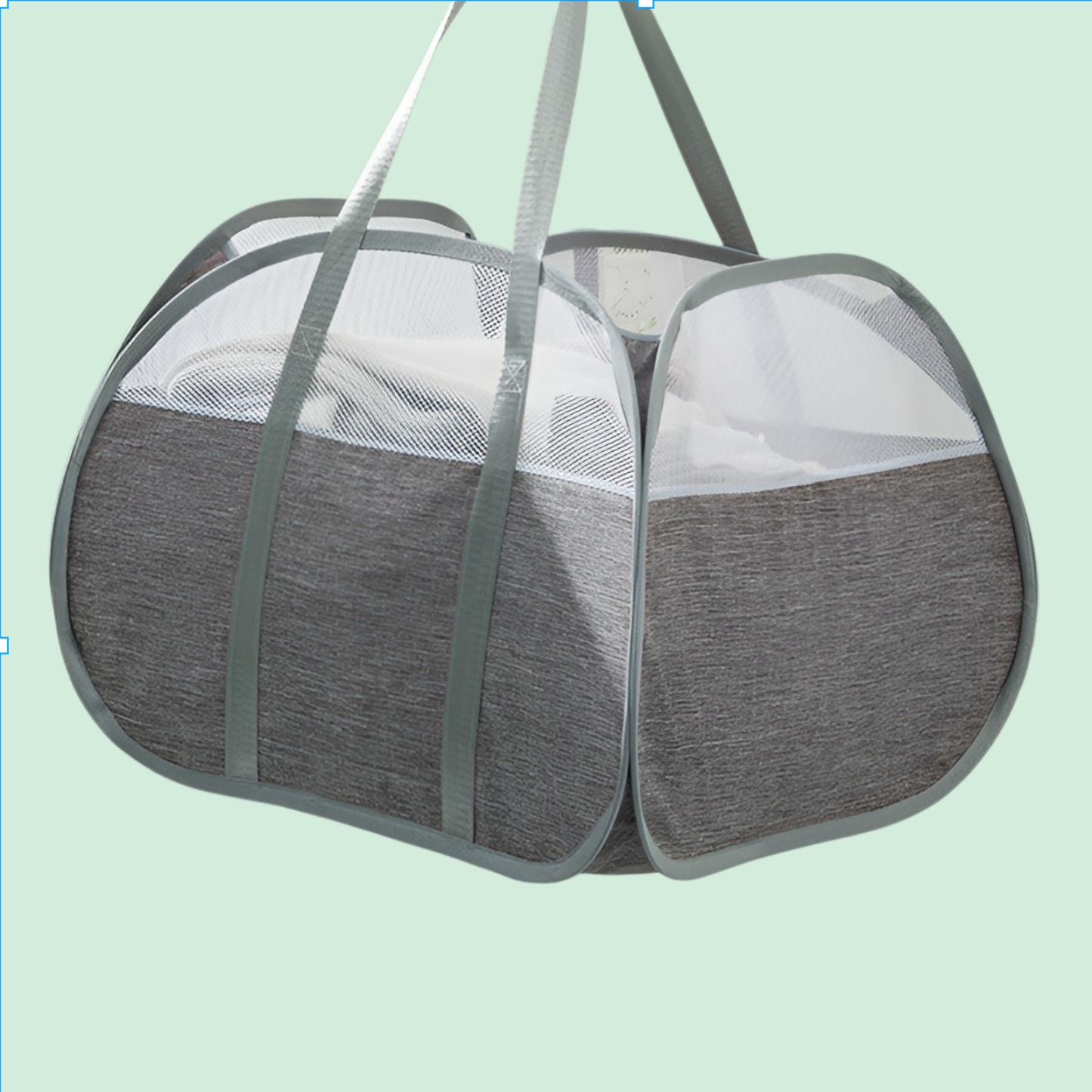 접이식 세탁 바구니 두꺼운 옥스포드 천 세탁 바구니