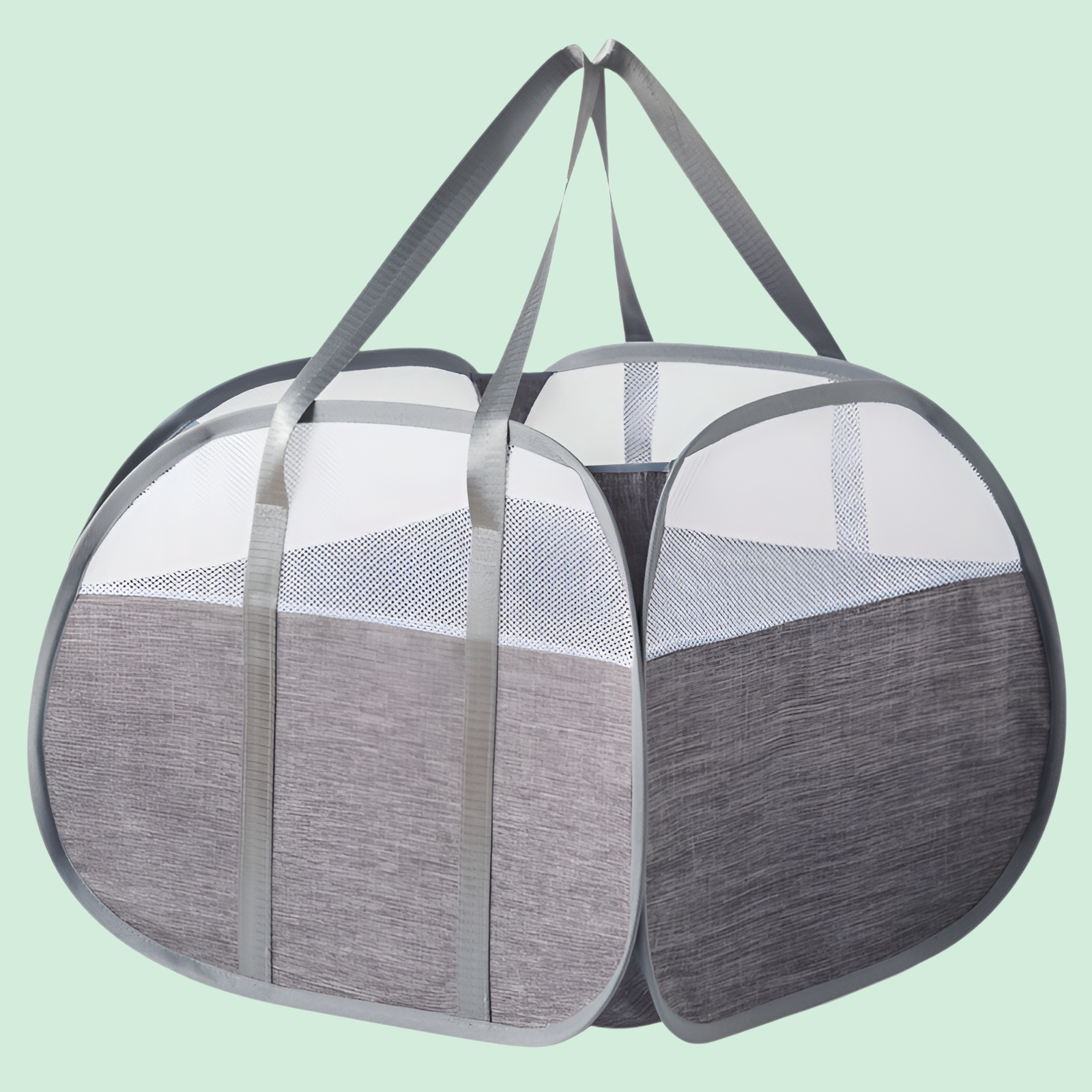 접이식 세탁 바구니 두꺼운 옥스포드 천 세탁 바구니