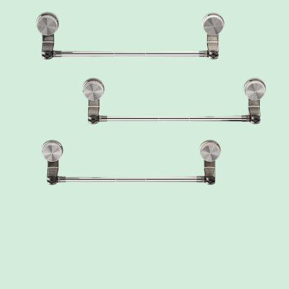 벽면 화장실 다용도 이동식 신축성 두꺼운 수건 수납 선반 빨판 펀치 프리 수건걸이