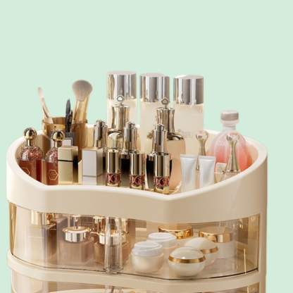 테이블정리선반 대용량 가정용 스킨케어 수납함 립스틱 방진 화장품선반 테이블정리선반