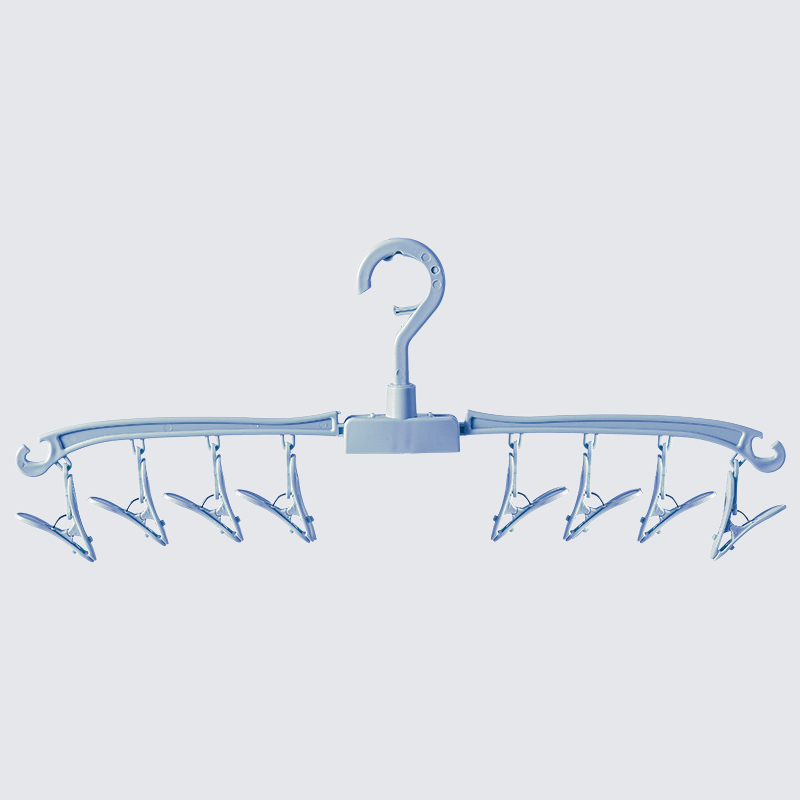 8クリップ折りたたみハンガー