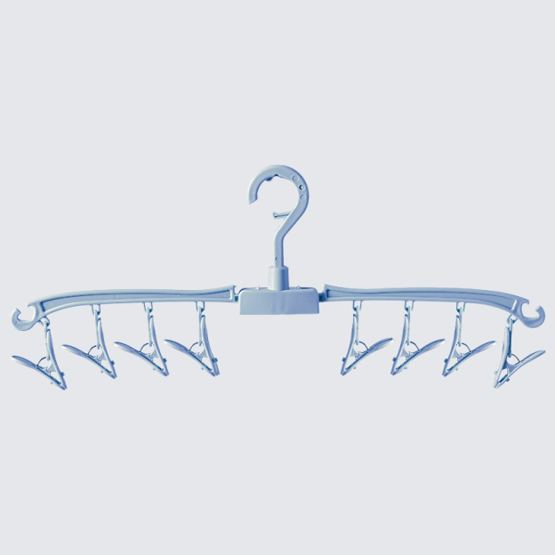 8クリップ折りたたみハンガー