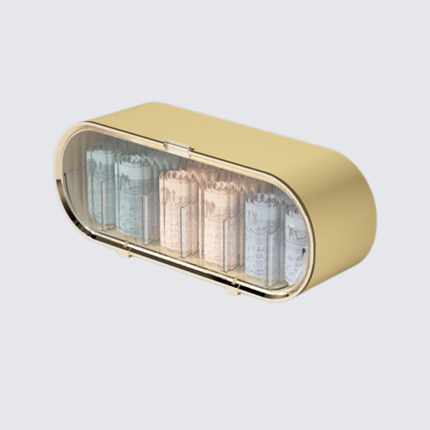 シームレスな壁掛け下着収納ボックス