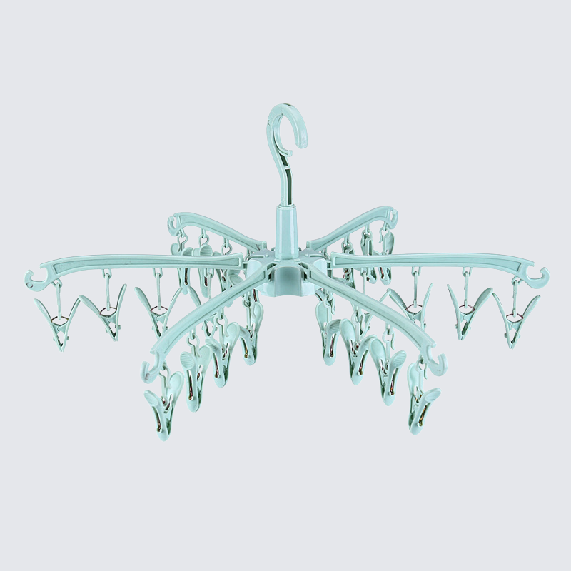 8クリップ折りたたみハンガー