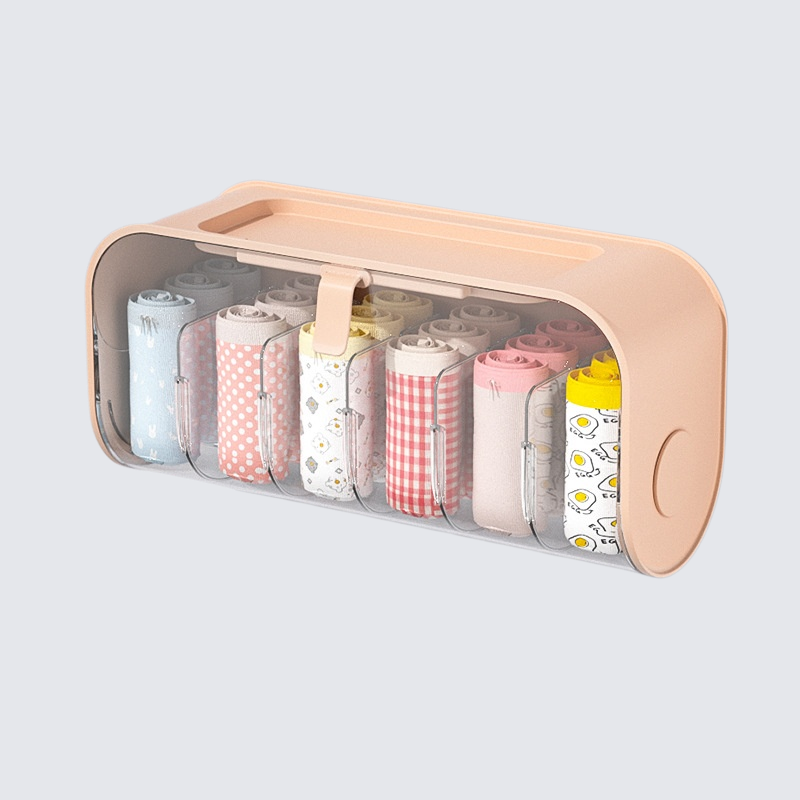 シームレスな壁掛け下着収納ボックス