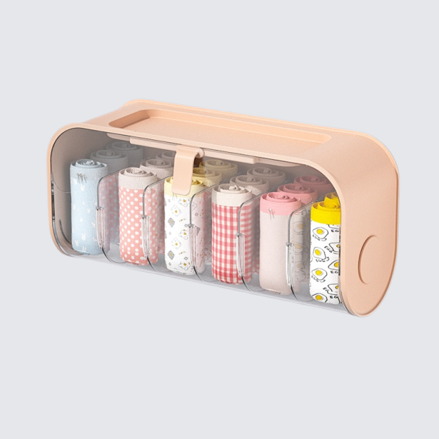 シームレスな壁掛け下着収納ボックス