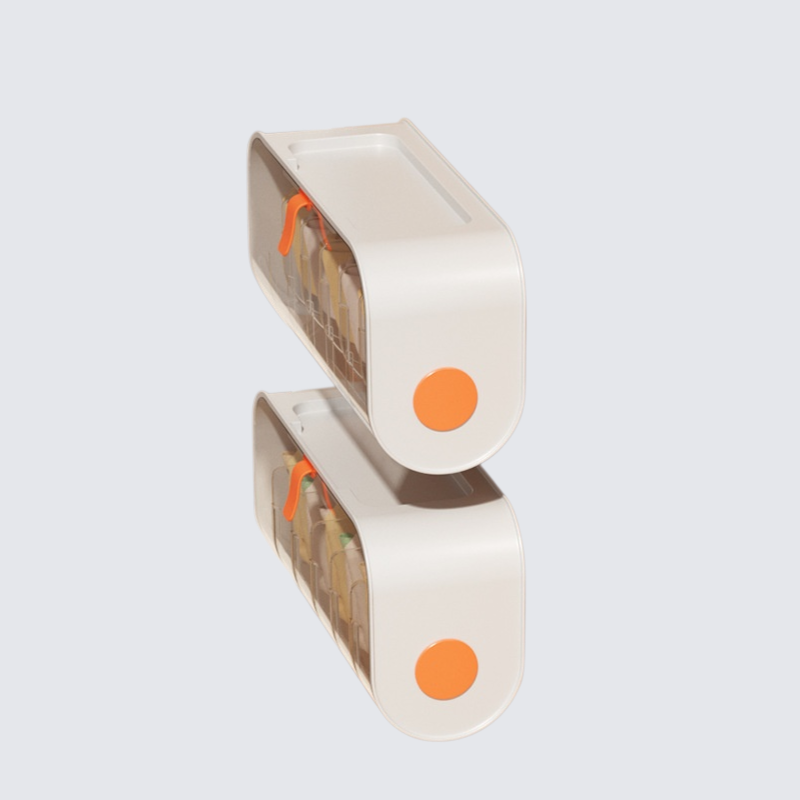 シームレスな壁掛け下着収納ボックス