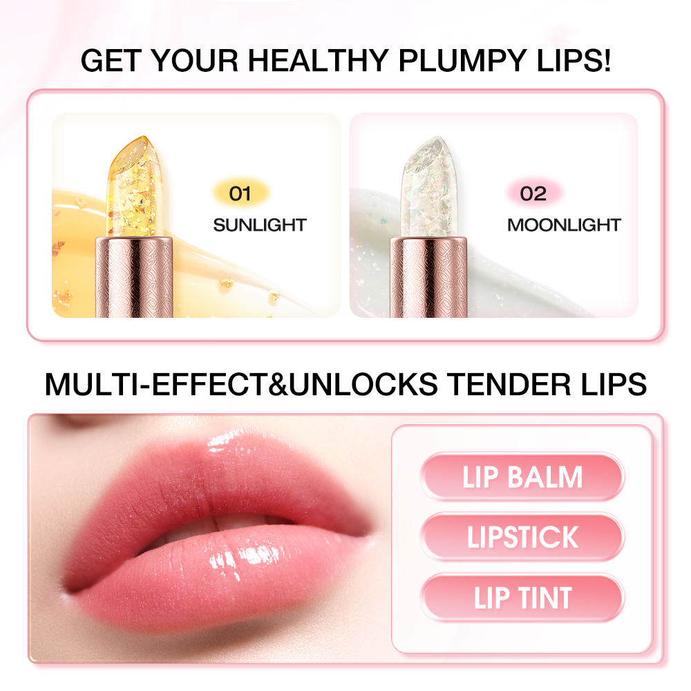 Color Changing Lip Blam Moisturizing Gold Foil Thermochromic Lipstick 0 Added-O.TWO.O PH