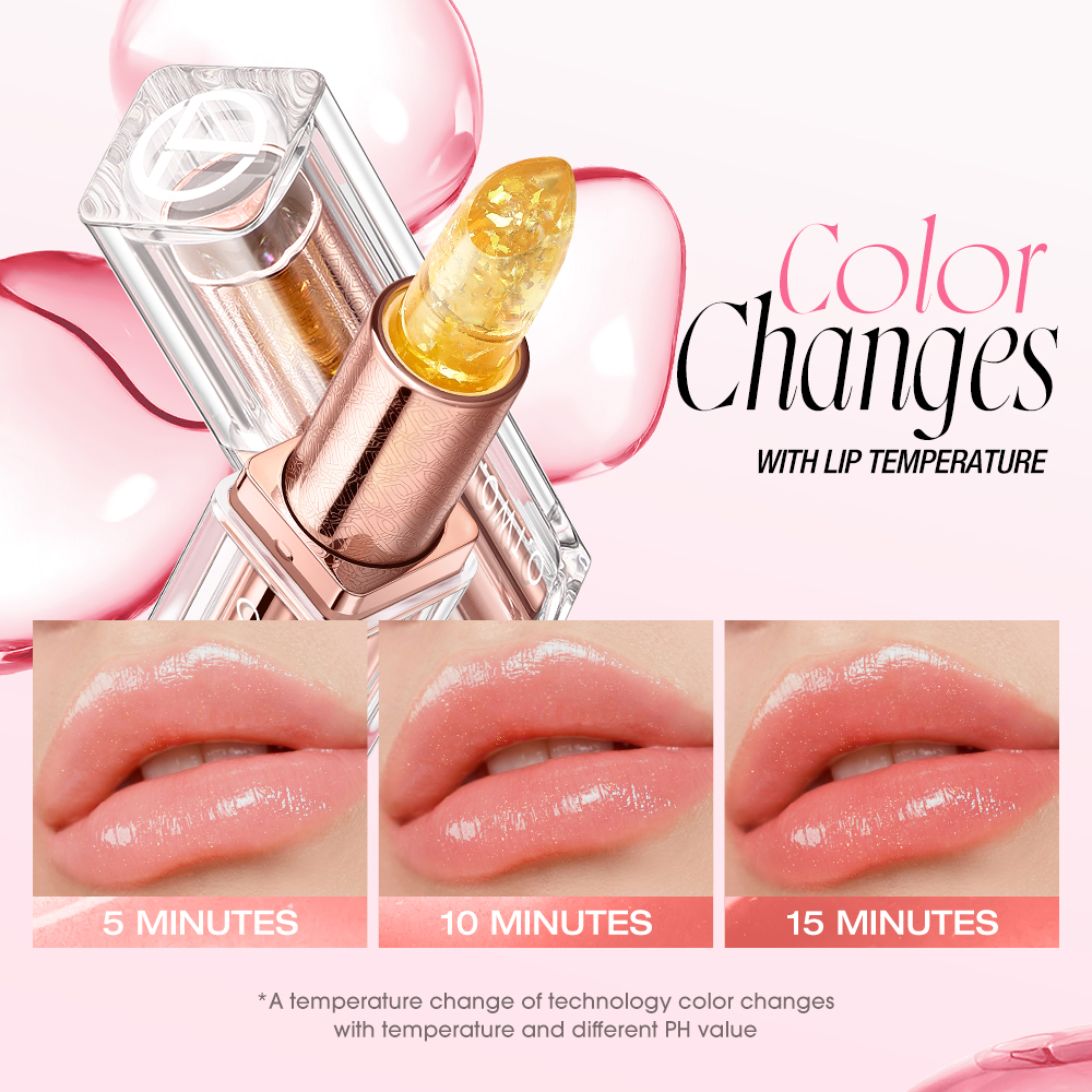 Color Changing Lip Blam Moisturizing Gold Foil Thermochromic Lipstick 0 Added-O.TWO.O PH