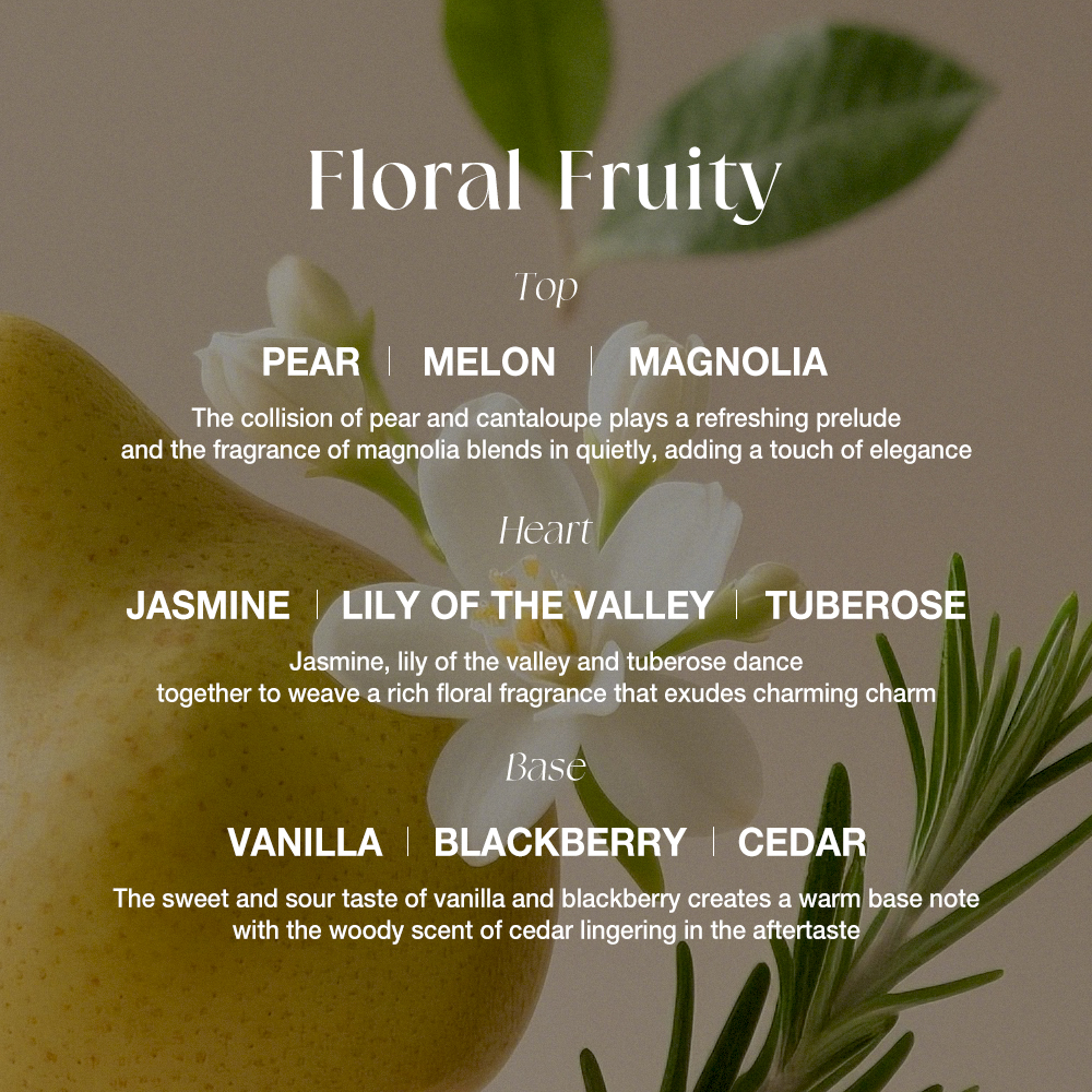 Perfume Long Lasting Floral Fruity Pear Melon Jasmine Cedar Sensual 50ML-O.TWO.O PH