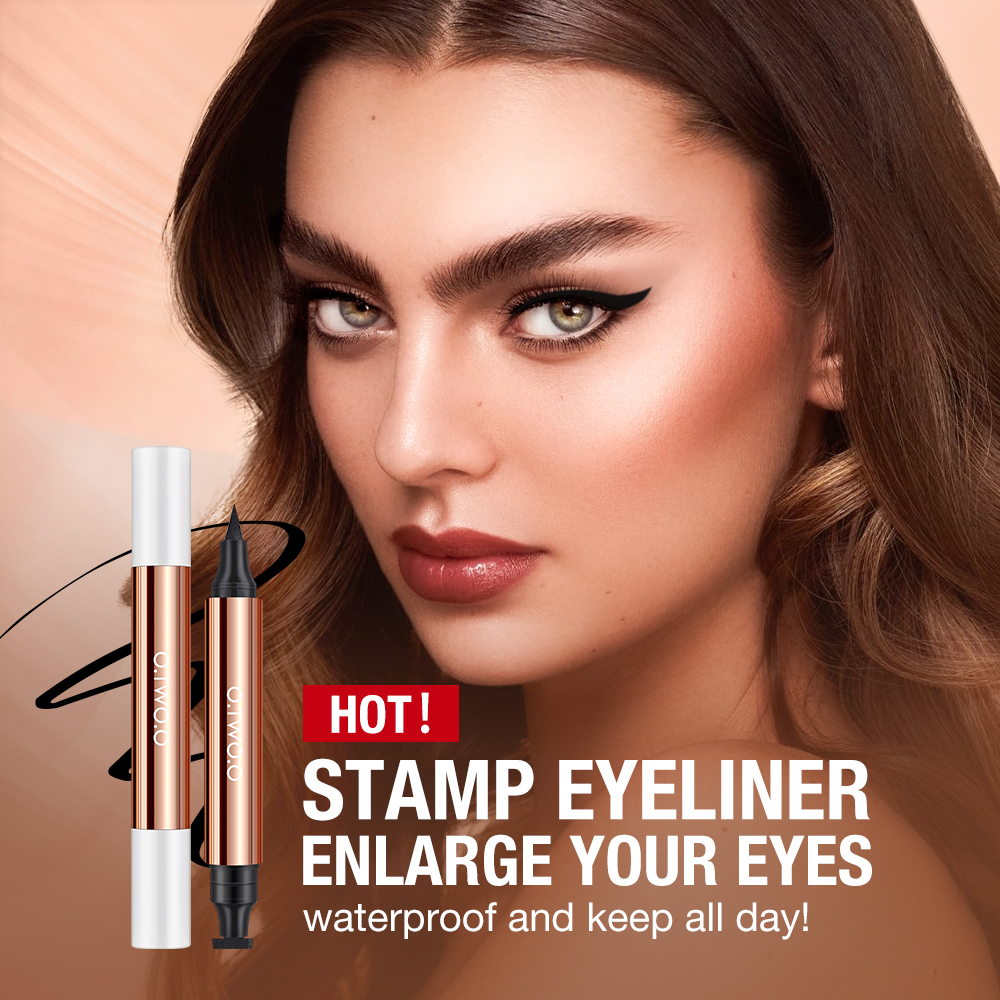 Cat-Eye Stamp Wing Black 2 In 1 Liquid Miraculous Eye Liner Pencil-O.TWO.O PH