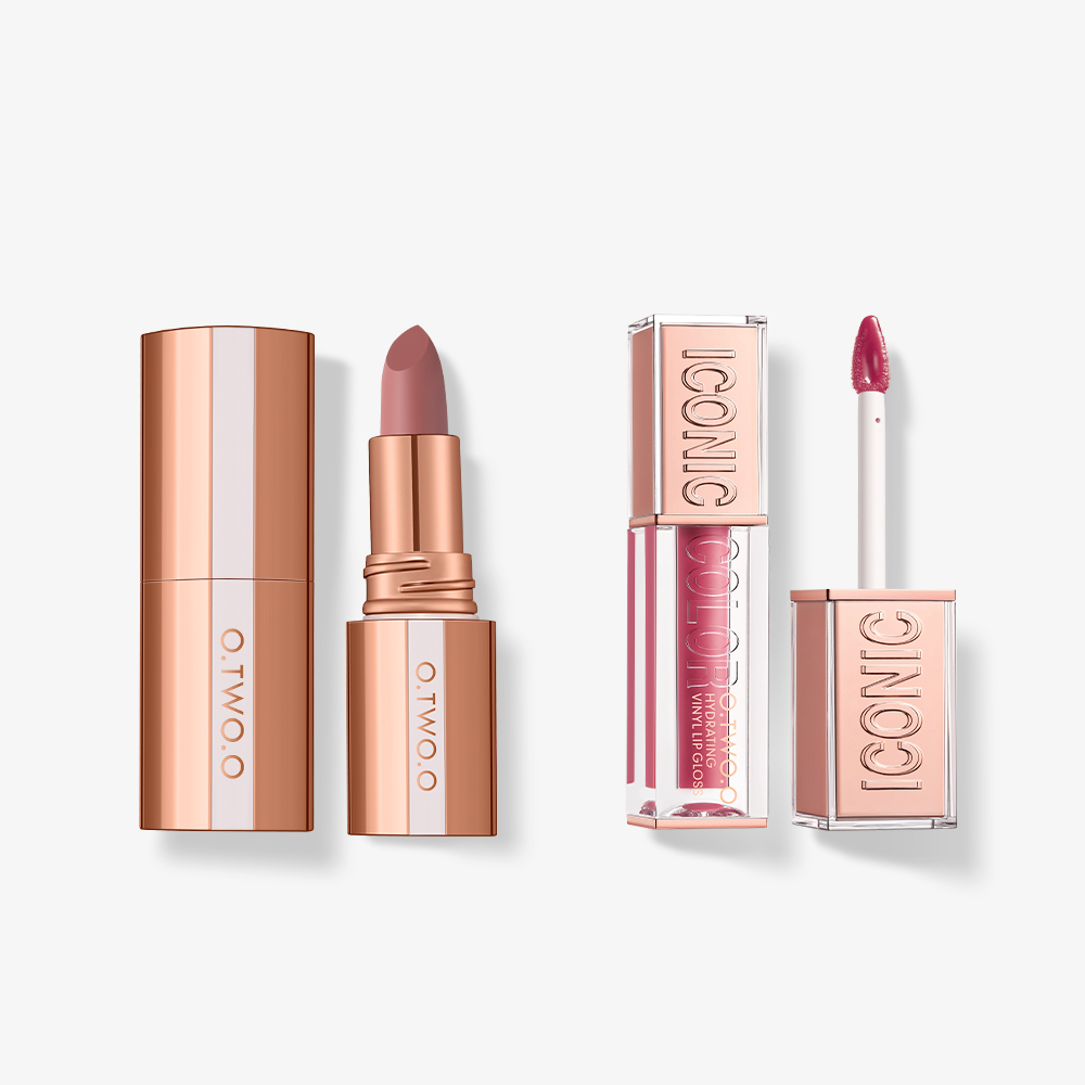 Misty Kiss Lock Color Matte Lipstick + Haute Hydrating Vinyl Lip Gloss-O.TWO.O PH