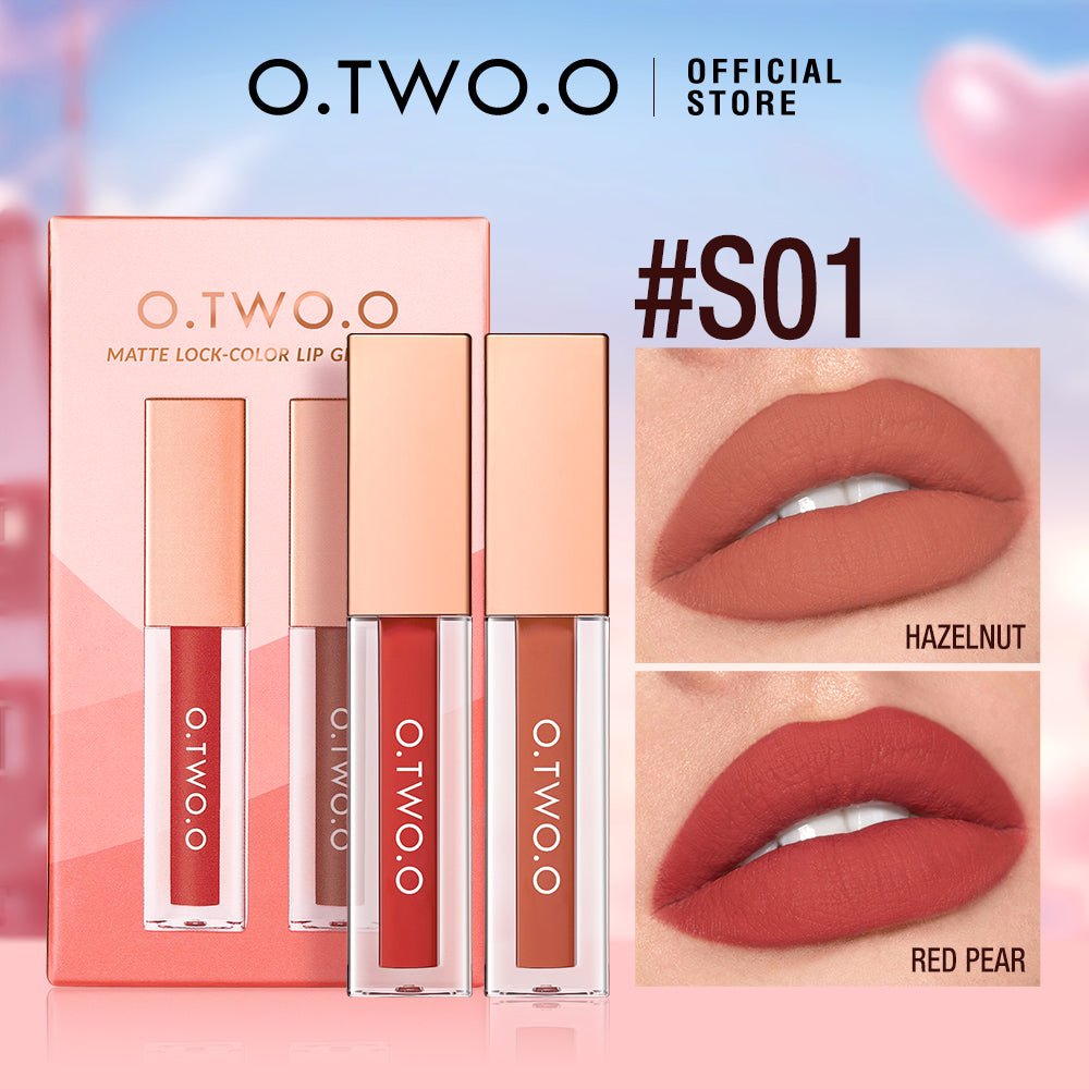 Matte Lock-Color Lip Glaze Set-O.TWO.O PH