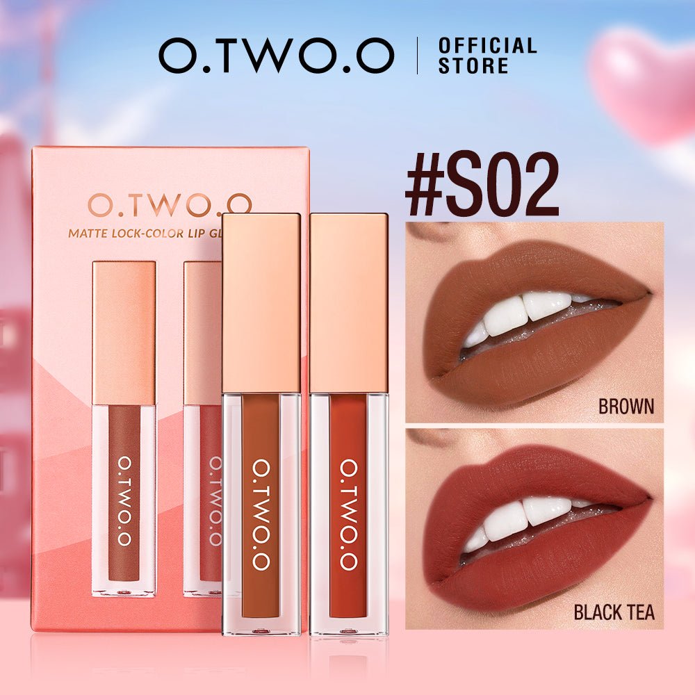 Matte Lock-Color Lip Glaze Set-O.TWO.O PH