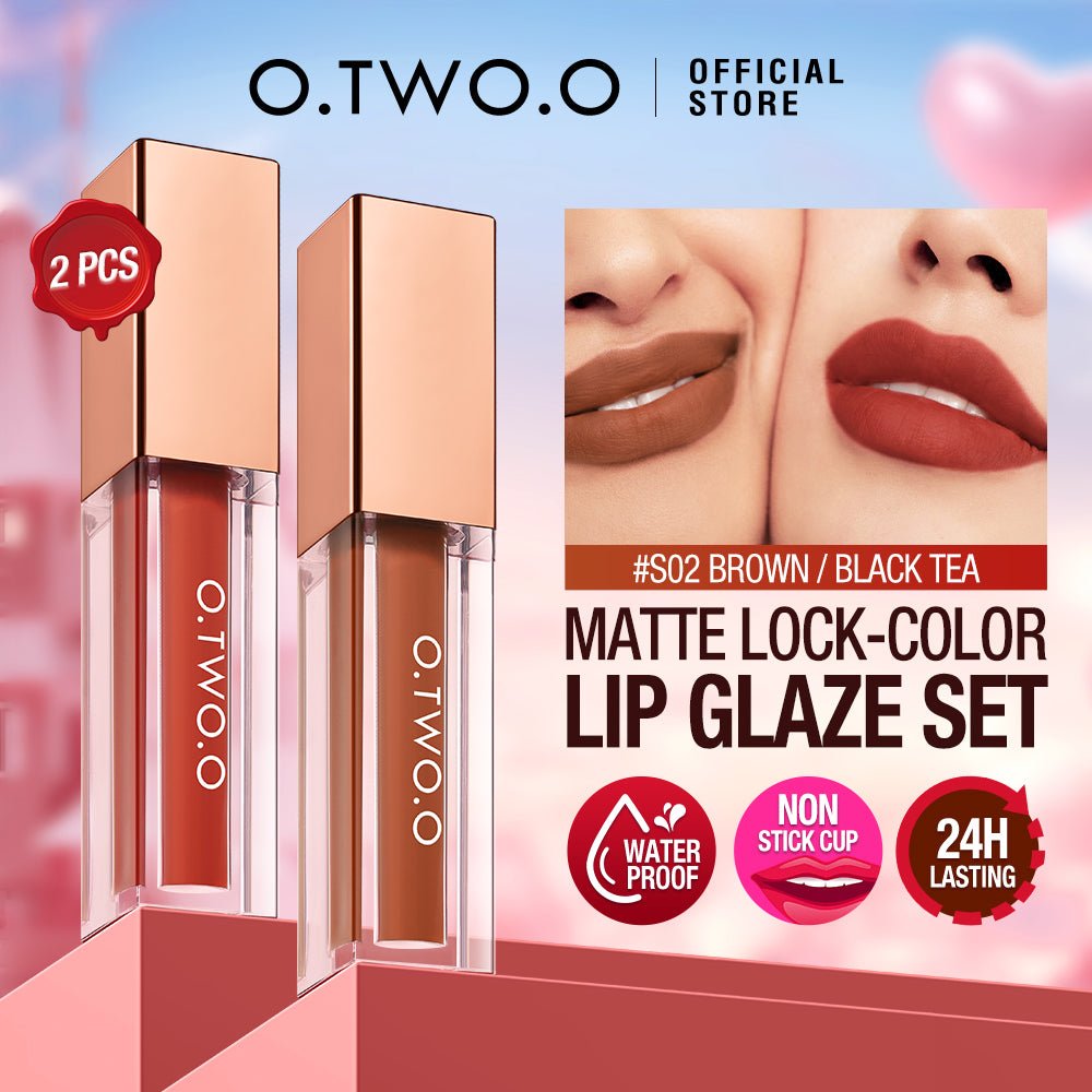 Matte Lock-Color Lip Glaze Set-O.TWO.O PH