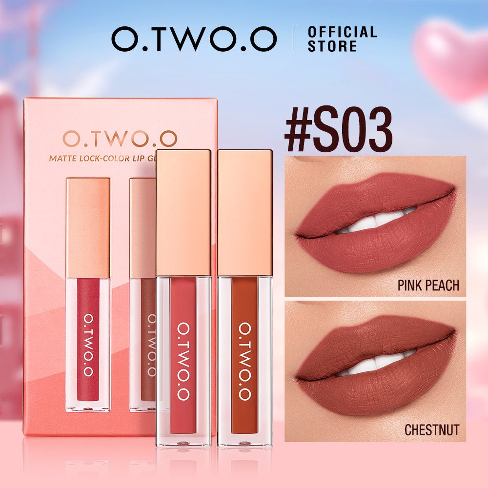 Matte Lock-Color Lip Glaze Set-O.TWO.O PH