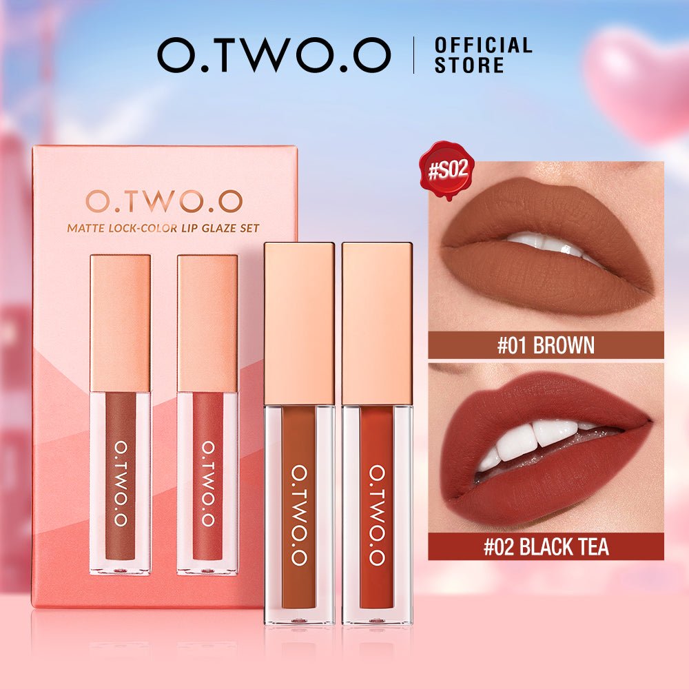 Matte Lock-Color Lip Glaze Set-O.TWO.O PH
