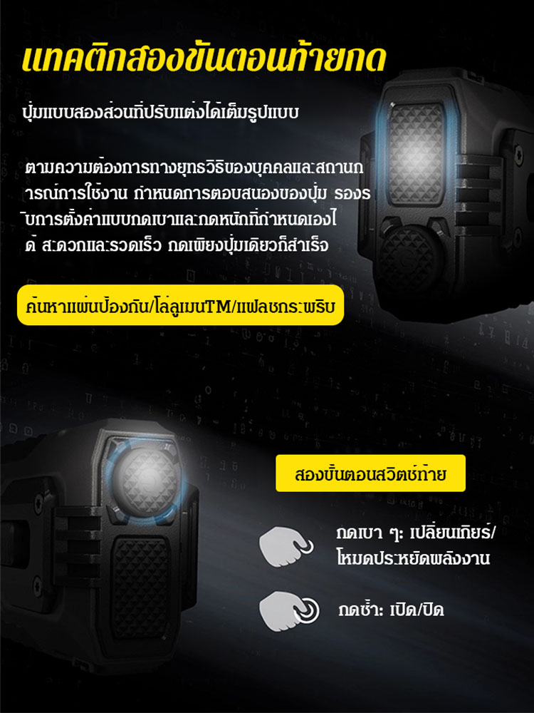 ไฟฉายขนาดเล็กสำหรับป้องกันตัวและใช้งานกลางแจ้ง