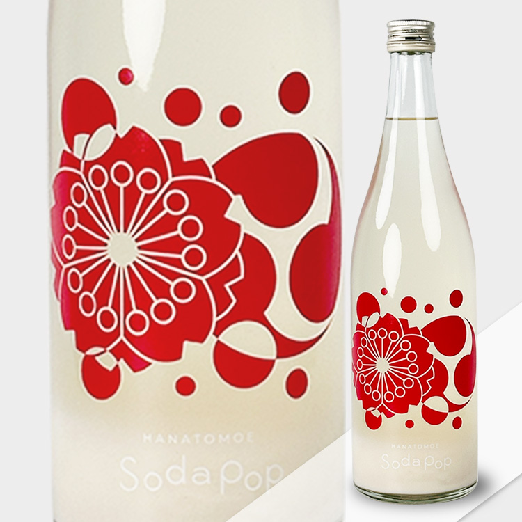 Hanatomoe Soda Pop Mizumoto Junmai Muroka Nama Genshu Nigori【花巴 Soda Pop 水もと純米 無濾過生原酒 にごり】