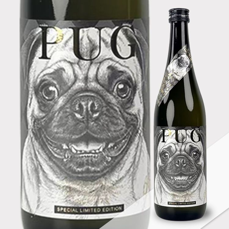 Hayashi Honten PUG Black Pearl Junmai Daiginjo Muroka Nama Genshu【林本店 PUG ブラックパール 純米大吟醸 無濾過生原酒】