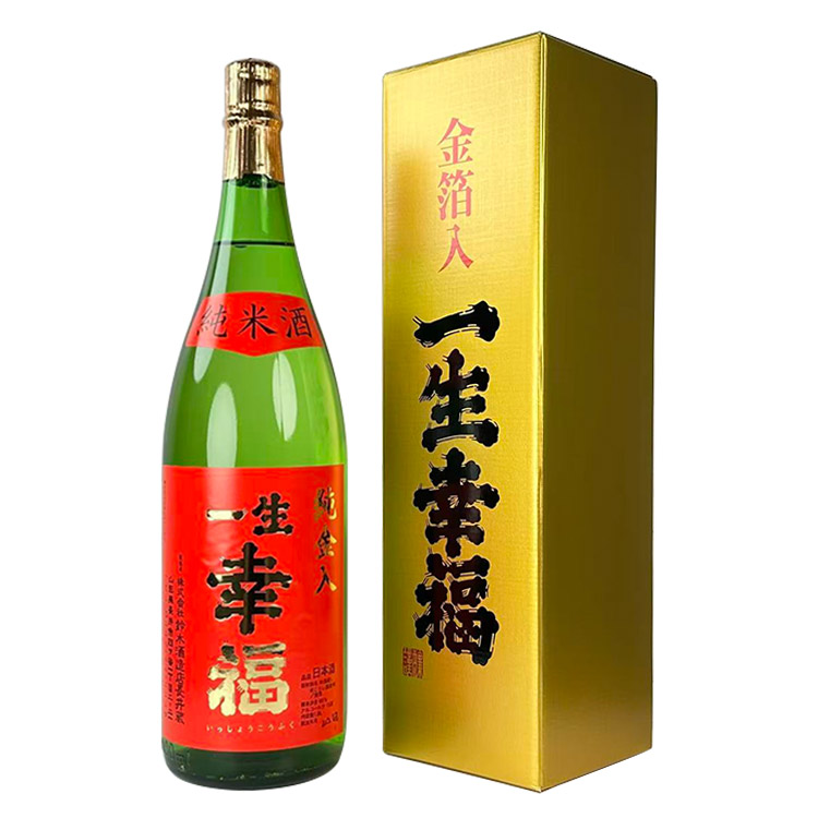 Isshoukoufuku Junmai Junkinshu【一生幸福 純米酒 金箔入り】
