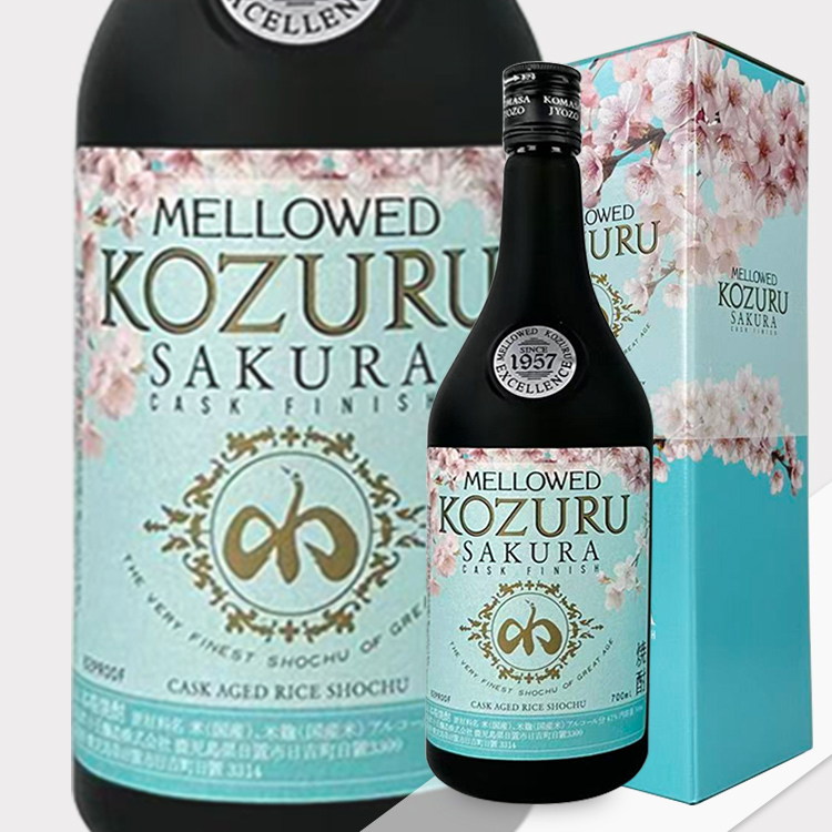 Komasa Jyozo Mellowed Kozuru Sakura Cask Finish Kome Shochu【小正醸造 Mellowed Kozuru Sakura Cask Finish 米焼酎】