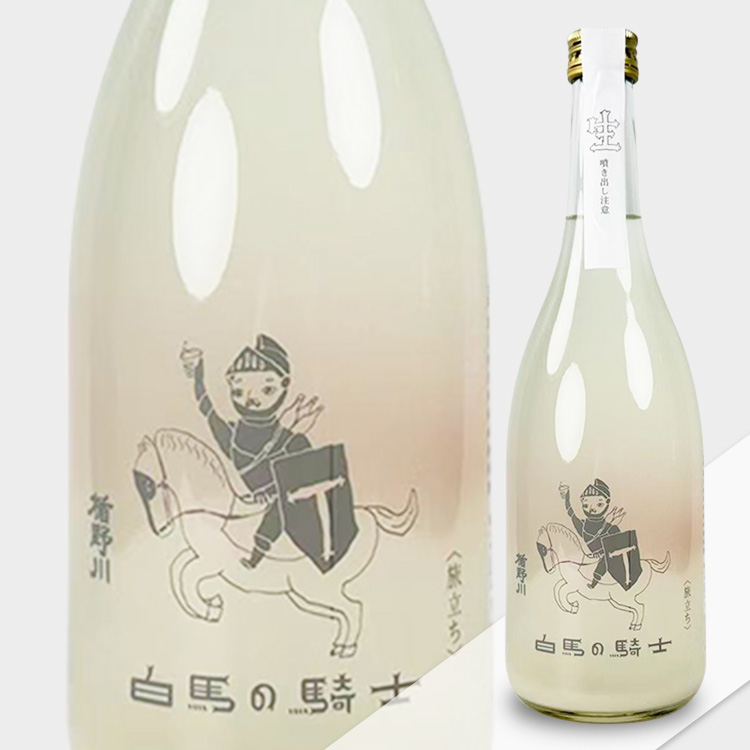 Tatenokawa Junmai Daiginjo White Knight Departure Nigori Namazake【楯野川 純米大吟醸 白馬の騎士 旅立ち にごり生酒】