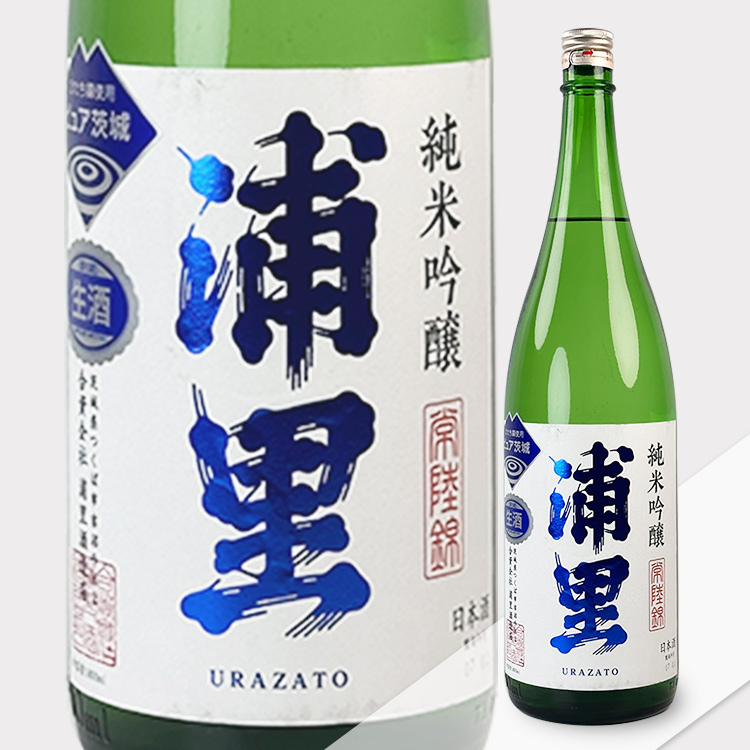 Urazato Junmai Ginjo Hitachinishiki (Ao Label)【浦里 純米吟醸 ひたち錦 生原酒（青）】