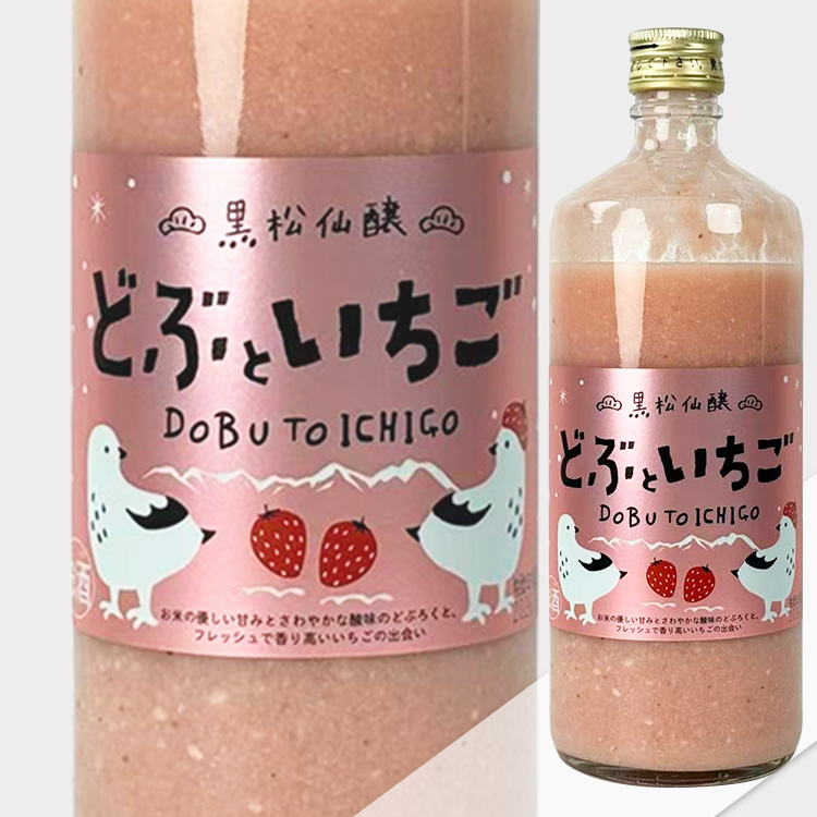 Kuromatsu Senjo Dobu to Ichigo (Strawberry Liqueur)【黒松仙醸 どぶ