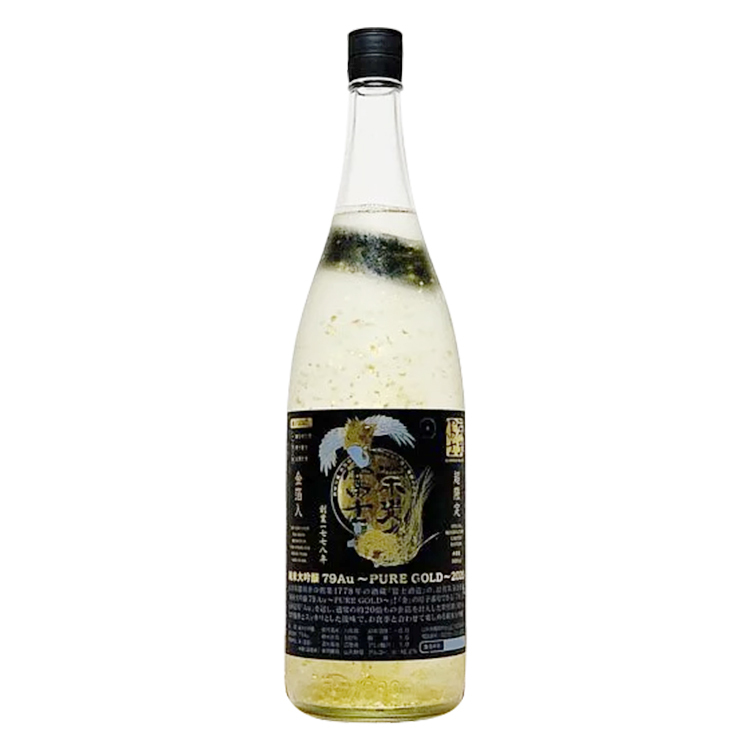 EikoFuji 79 Au Pure Gold Junmai Daiginjo Hattan Nishiki【栄光冨士 純米大吟醸 79Au～PURE GOLD 八反錦 金箔入れ】