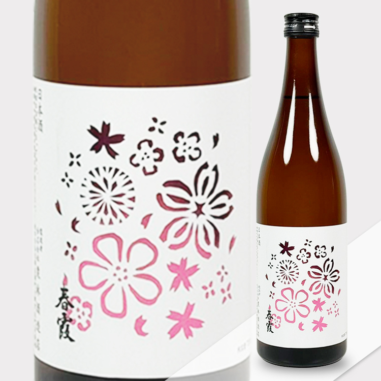 Harukasumi Junmaishu Flower Label	 【春霞 純米酒 花ラベル】